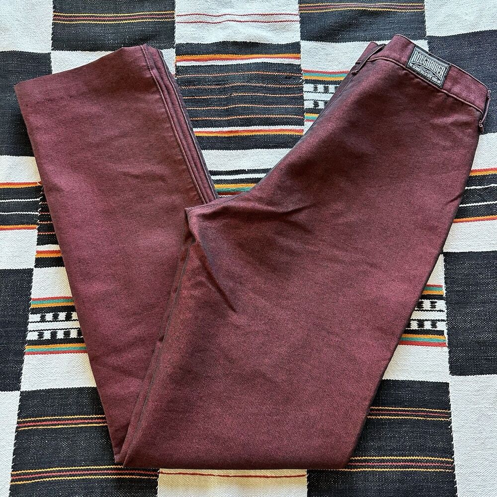 Vintage Rough Rider By Circle T Bareback Western Wear Metallic Jeans. Size 26/32